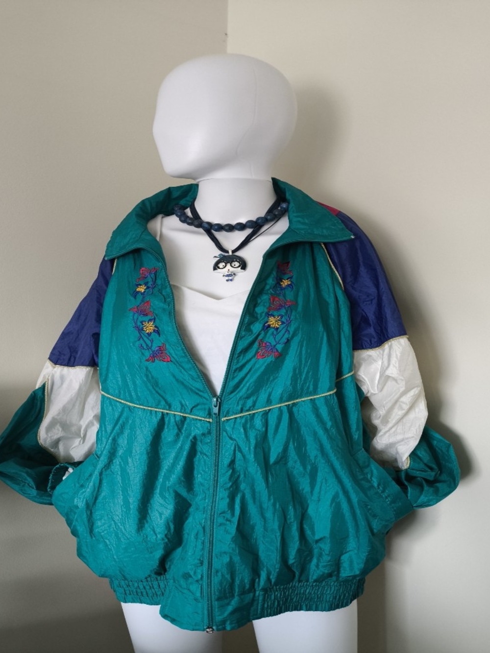Vintage 90s Bolo Spirit Colorblock Windbreaker Jacket Size L